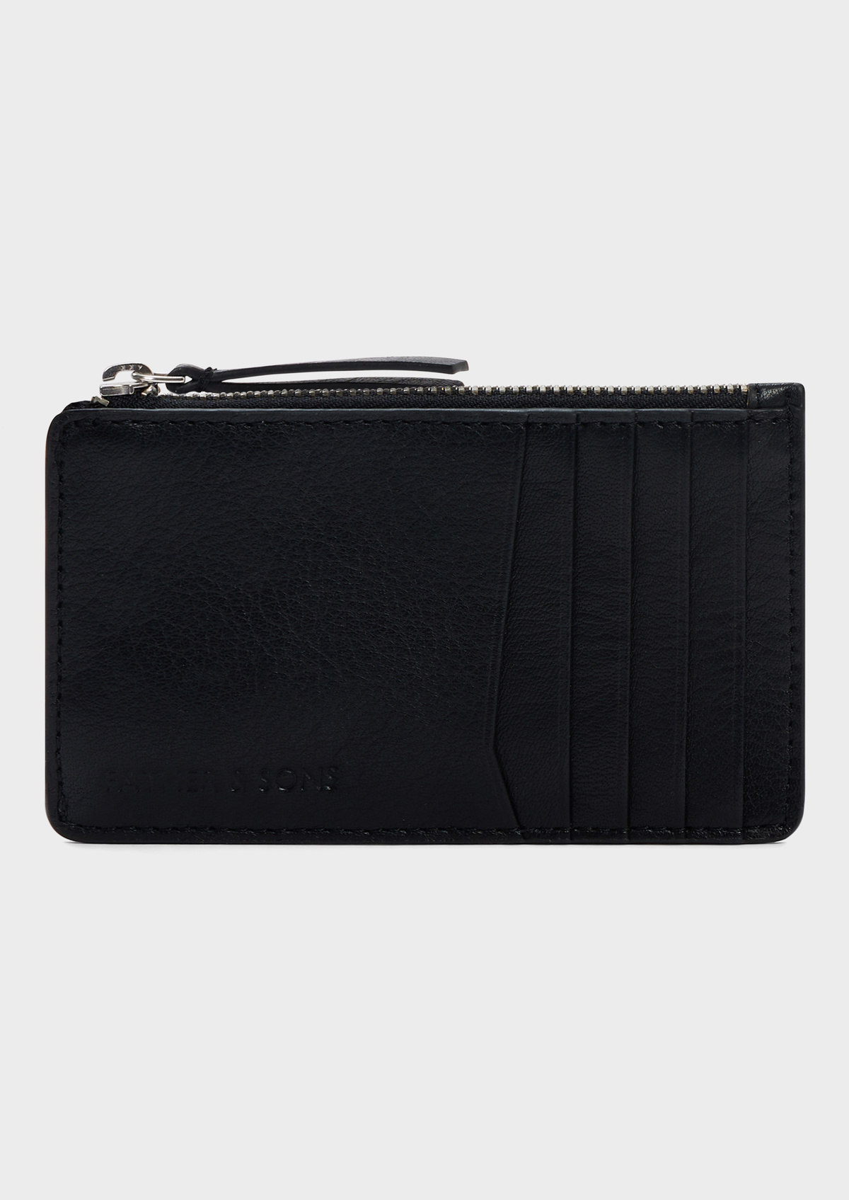 Portefeuille en cuir noir
