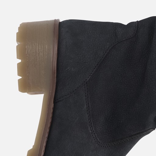 Feyn Joanne Enkellaarsjes blauw Suede