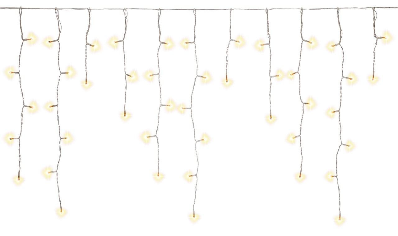 (15m) 400 LED's Deko Lichterkette Vorhang Outdoor Beleuchtung IP44 (100-240V) - Warmweiss