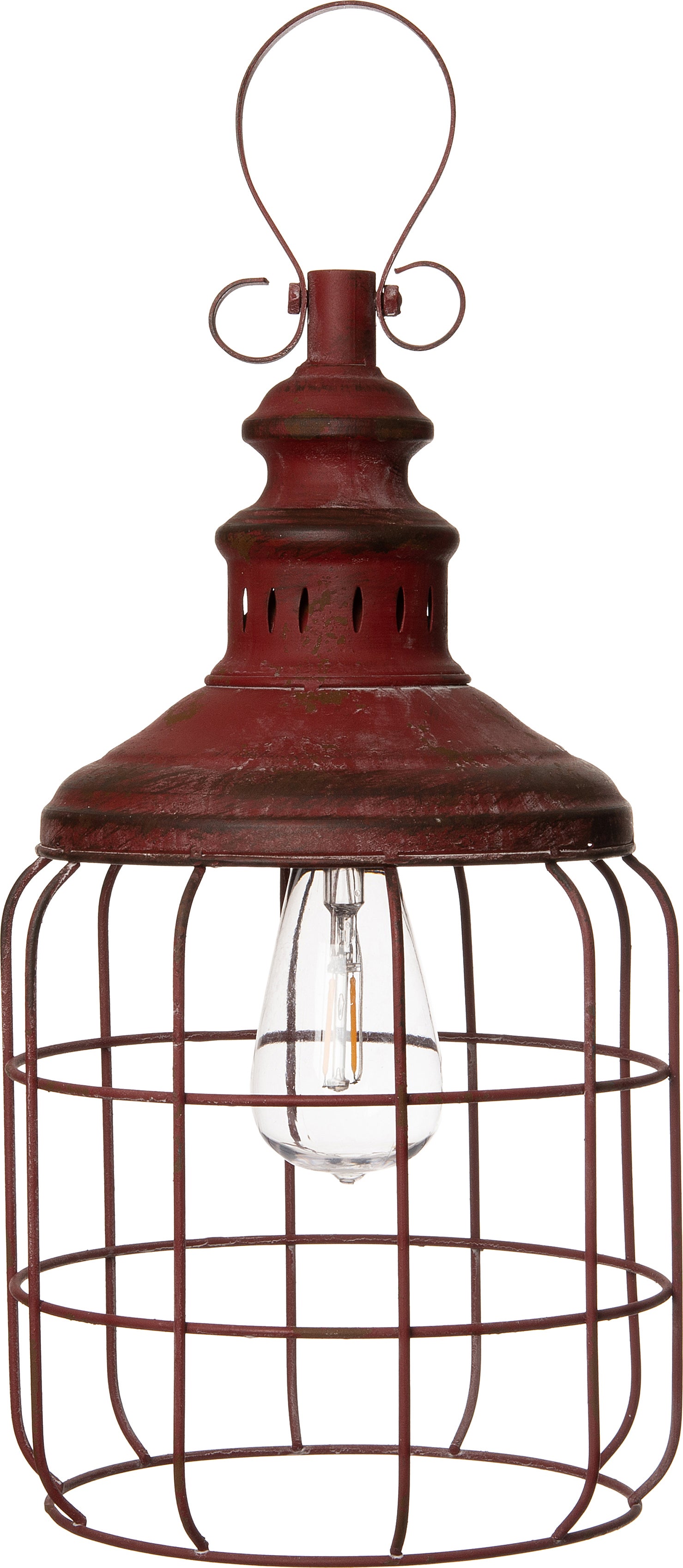 Intratuin solar lantaarn rood D 21 H 40 cm