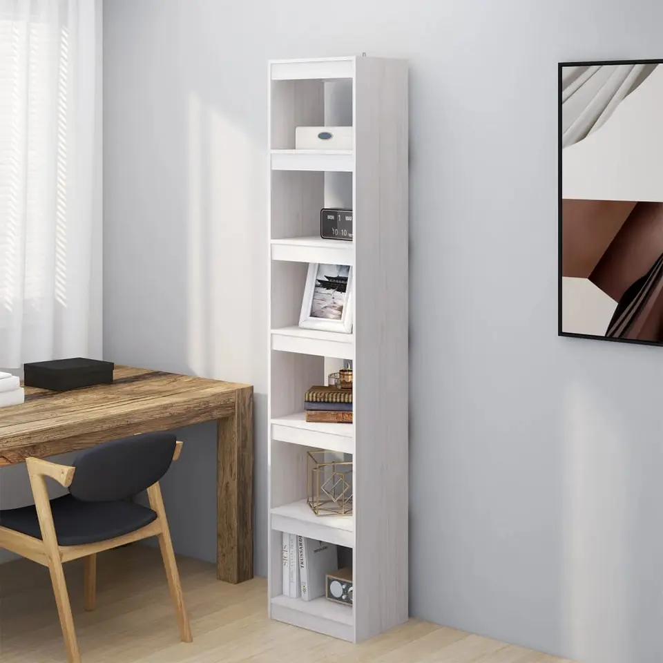 vidaXL - Boekenkast - Wit - Grenenhout