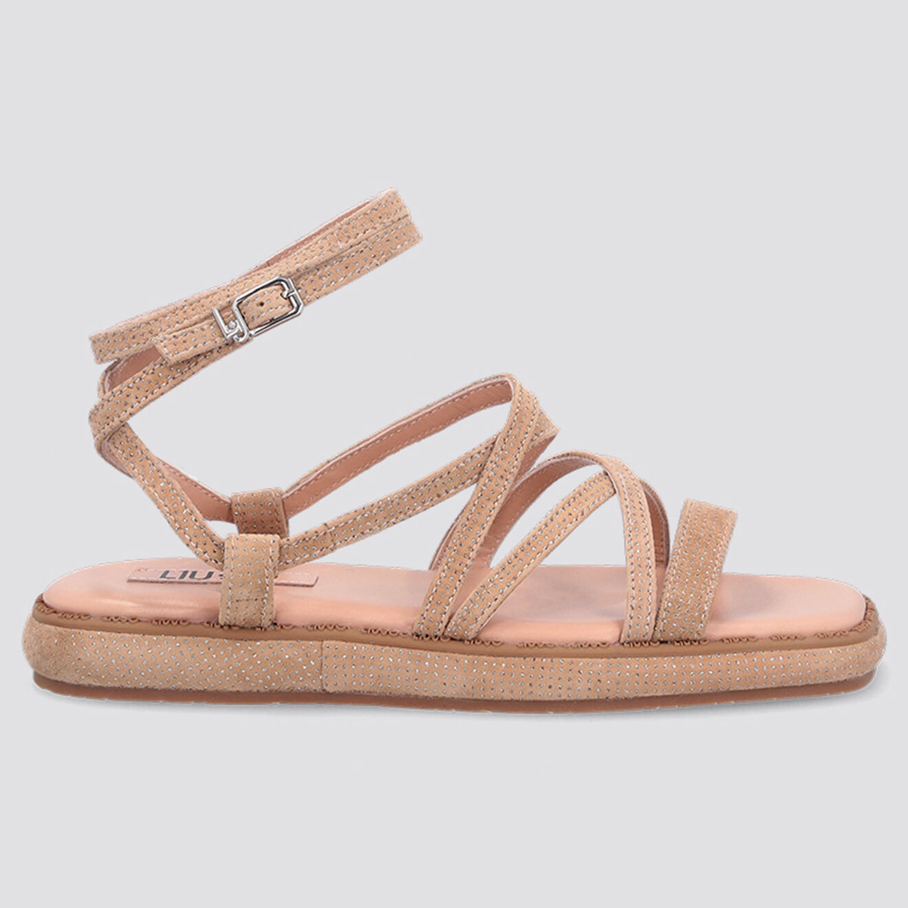 Liu-Jo Sandales en Cuir Amelia saumon