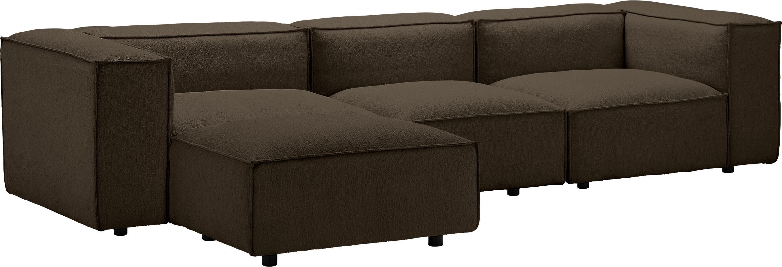 MOOD Ecksofa - Braun / B: 291.0 cm x T: 168.0 cm x H: 65.0 cm