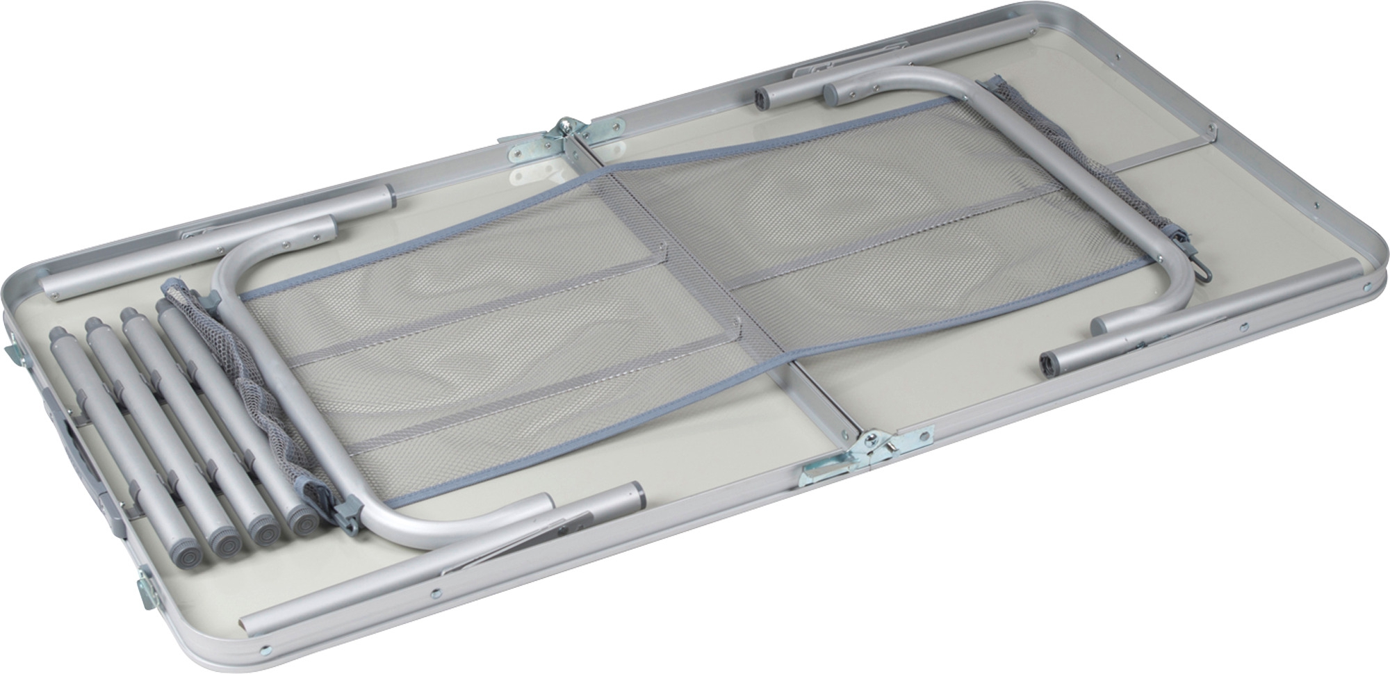 Bo-Camp Koffermodell Alu Campingtisch Premium 2 Stufen 120 x 60 cm