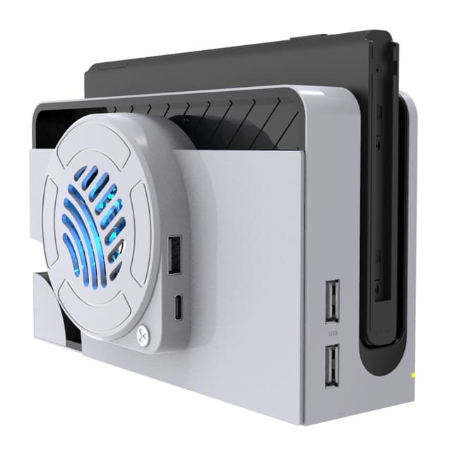 Kompatibel med Nintendo Switch OLED Dock Cooling Fan Back Cover Cooler