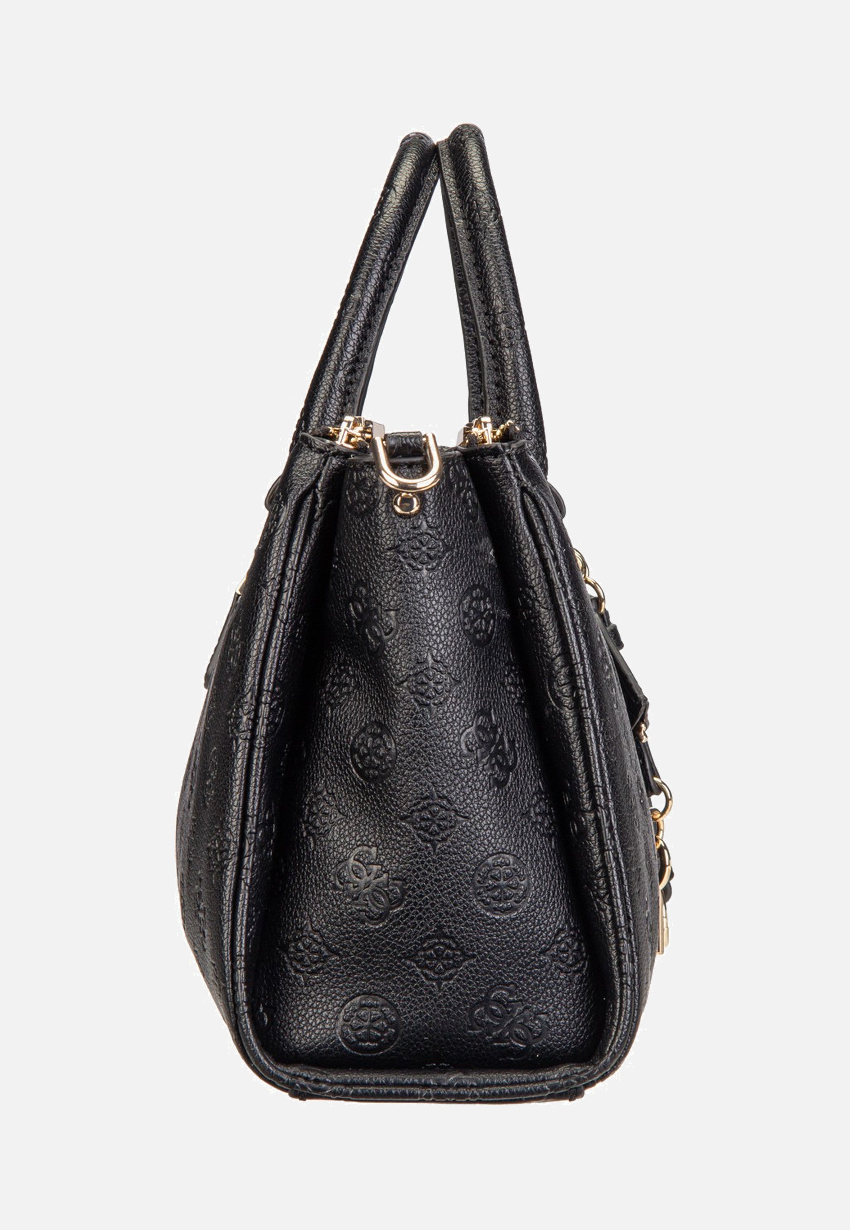 Anise Triple Comp Satchel Black Logo - Satchel