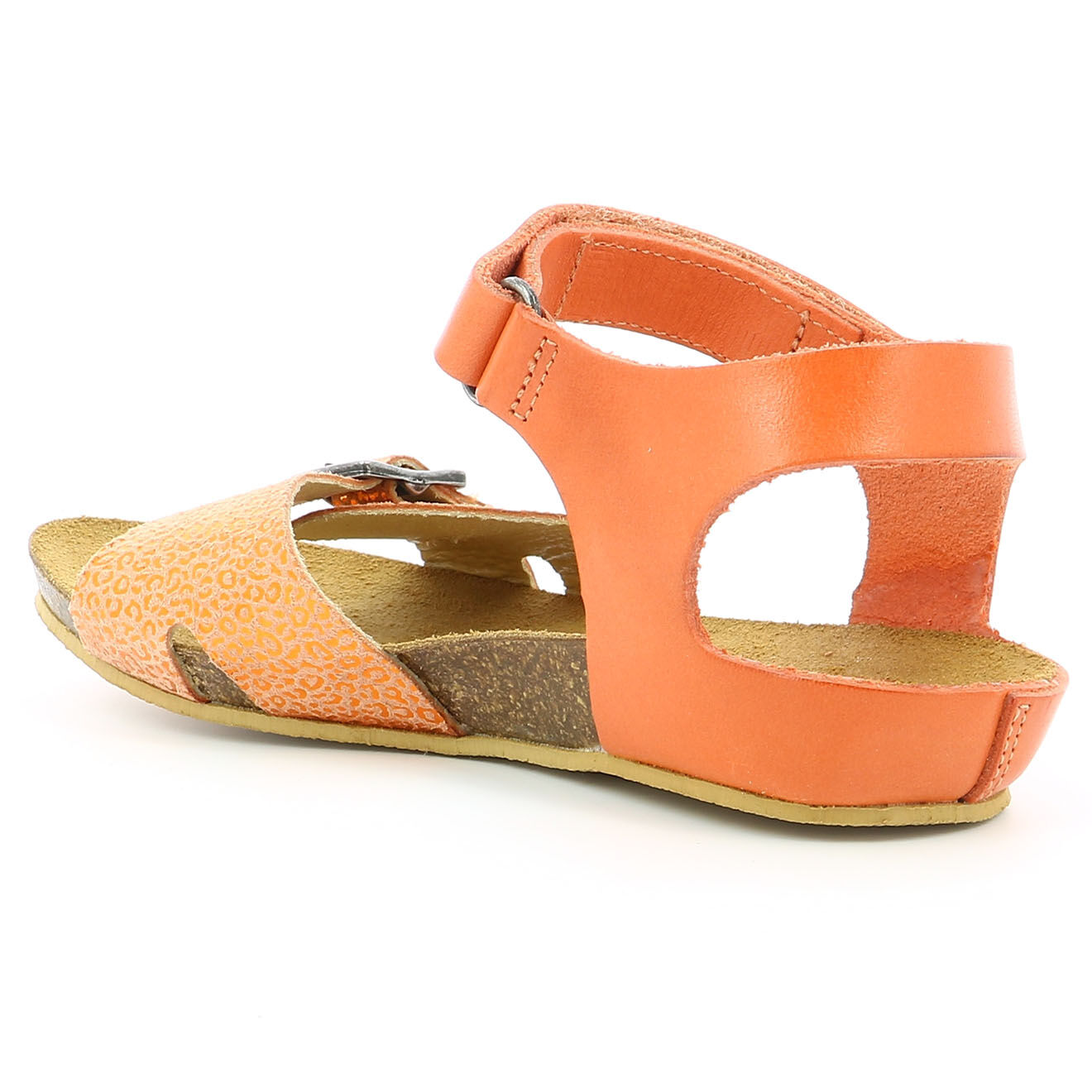Kickers Sandales en Cuir Bobbun orange clair