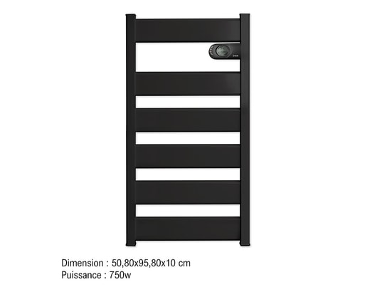 HJM - Radiateur sèche-serviettes inertie céramique 500w anthracite