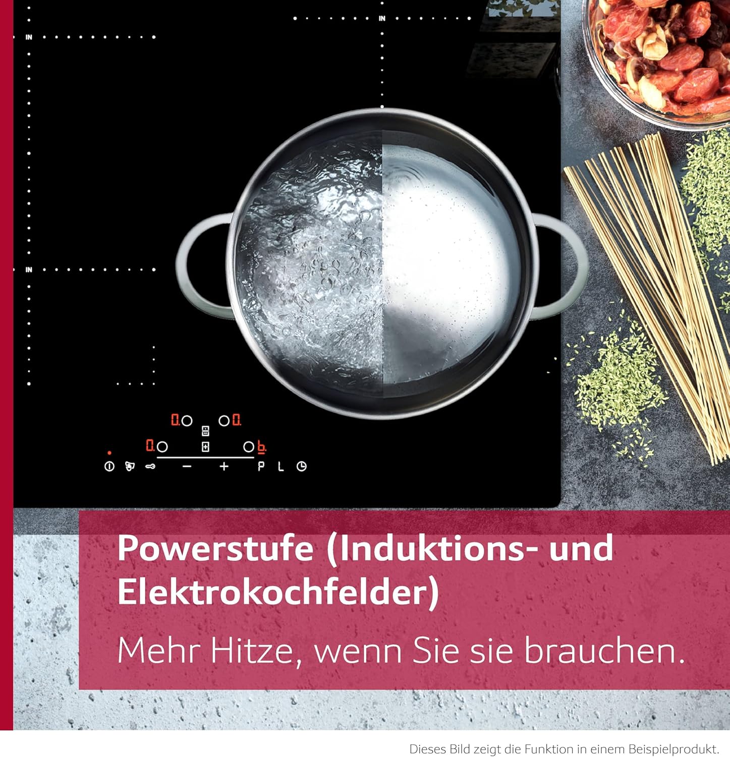 NEFF T18BD3AN0 N 70, Elektrokochfeld 80 cm mit integriertem Kochfeldabzug, Made in Germany, Touch Control, Kombi-Zone, Extrem leise, Leicht zu reinigende Fettfilter, Schwarz mit Edelstahlrahmen