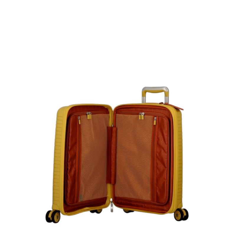 Valise cabine rigide extensible Évaé 55 cm Jaune