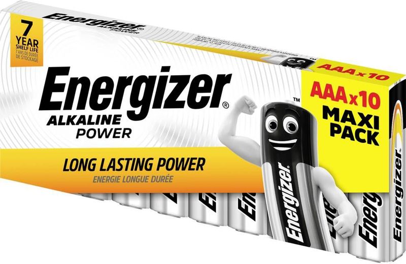 Energizer - Alkaline Power - AAA Batterijen - 10 Stuks - 1200 mAh