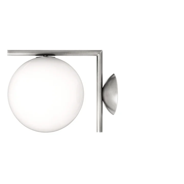 Flos - IC C/W1 BRO Wand- und Deckenleuchte, Chrom
