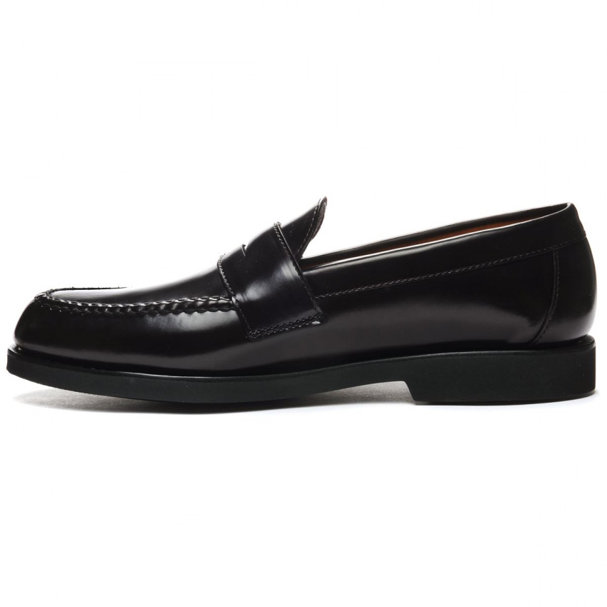 RYAN BRUSHED POLARIS BROWN BURGUNDY MOCASSIN-Mocassin pour homme en cuir brossé