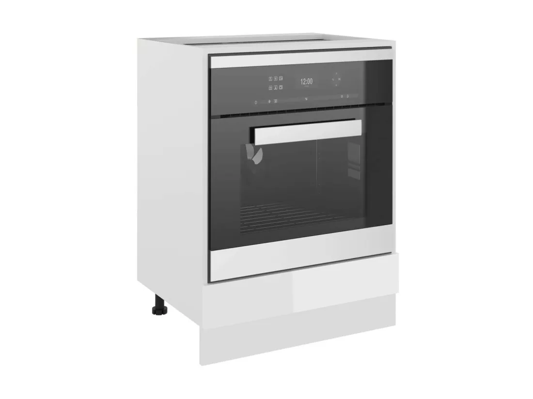 Armoire de cuisine Blanc brillant 60x46x81,5