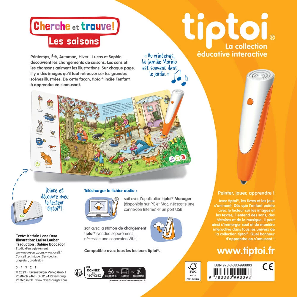 TIPTOI® CHERCHE ET TROUVE LES SAISONS