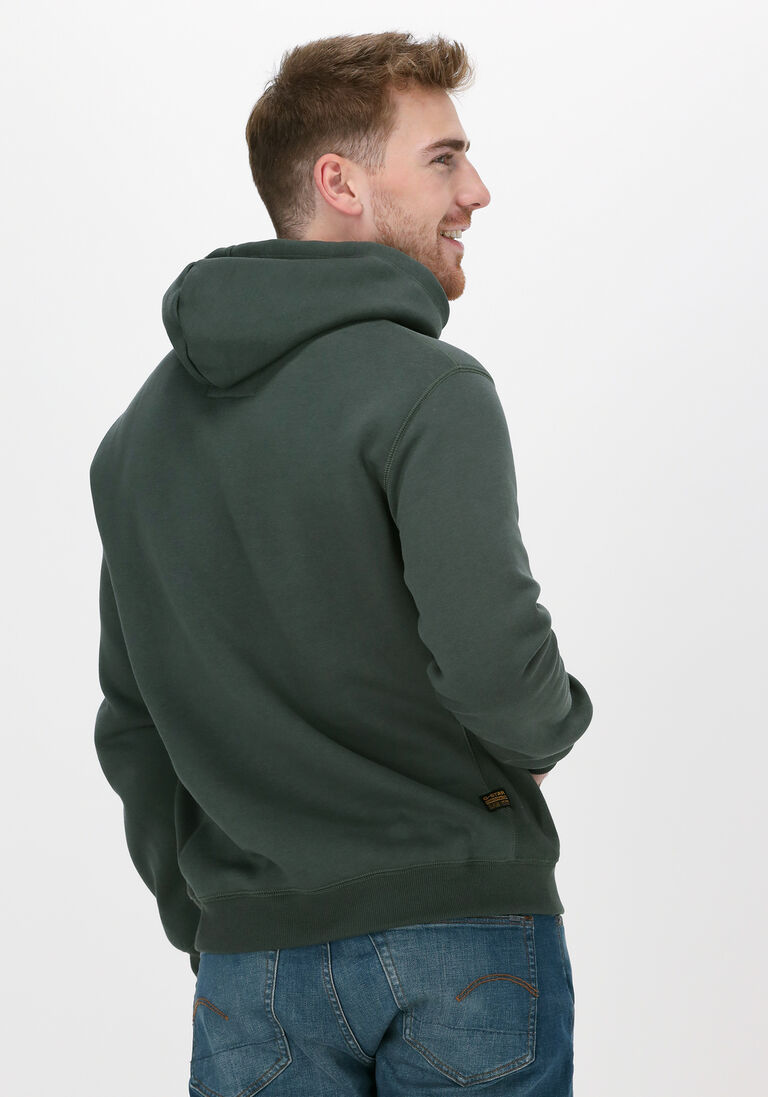 G-STAR RAW donkergroene g-star raw sweater c235 - pacior sweat r hoodie