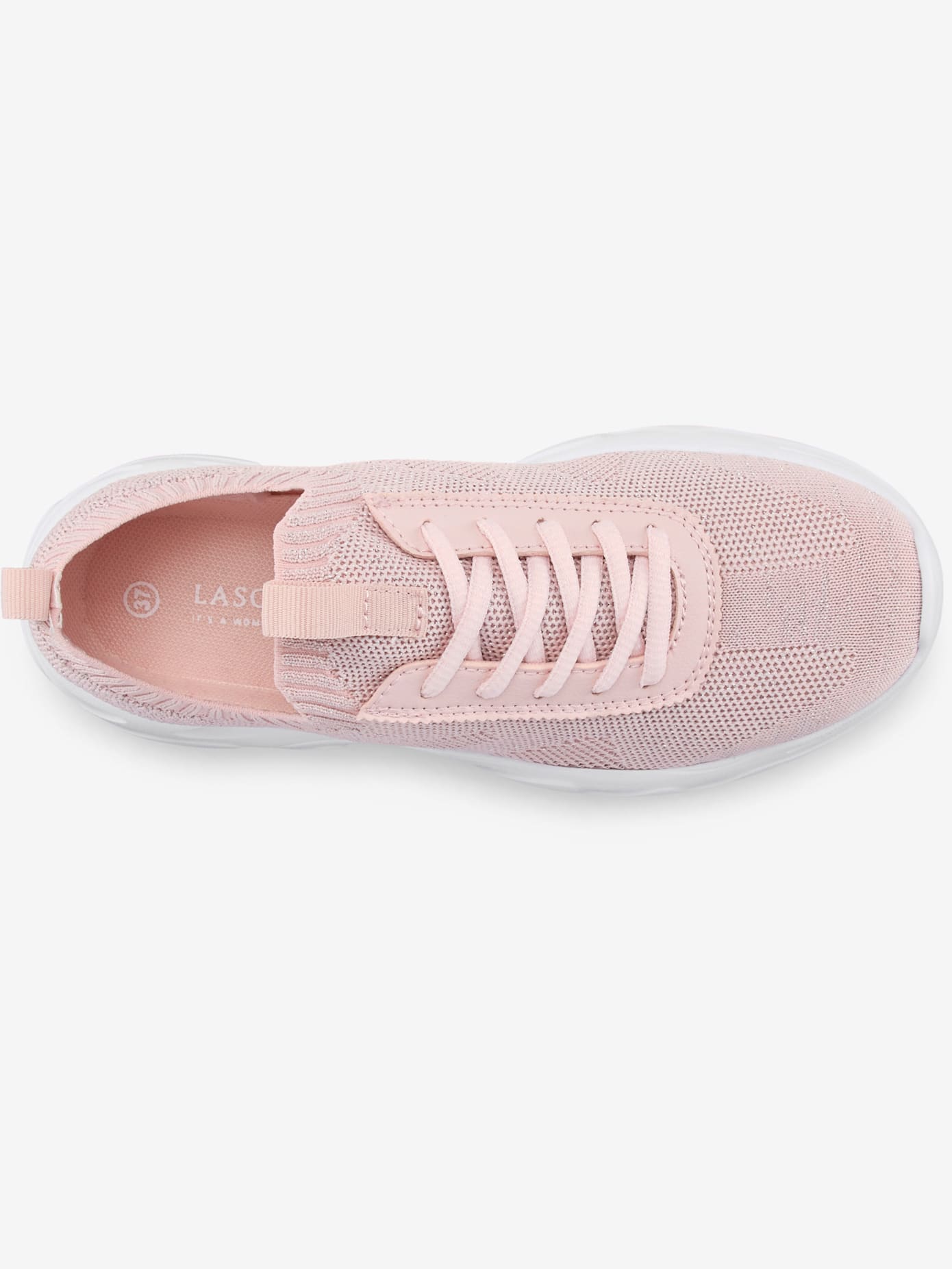 Baskets aspect brillant discret et semelle chunky tendance
