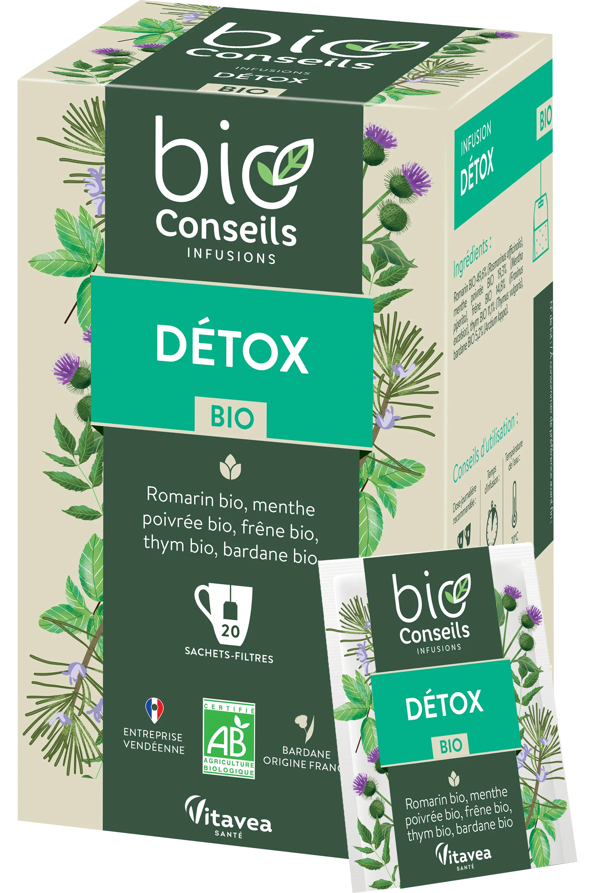 BIO CONSEILS Infusion détox Bio-27 g