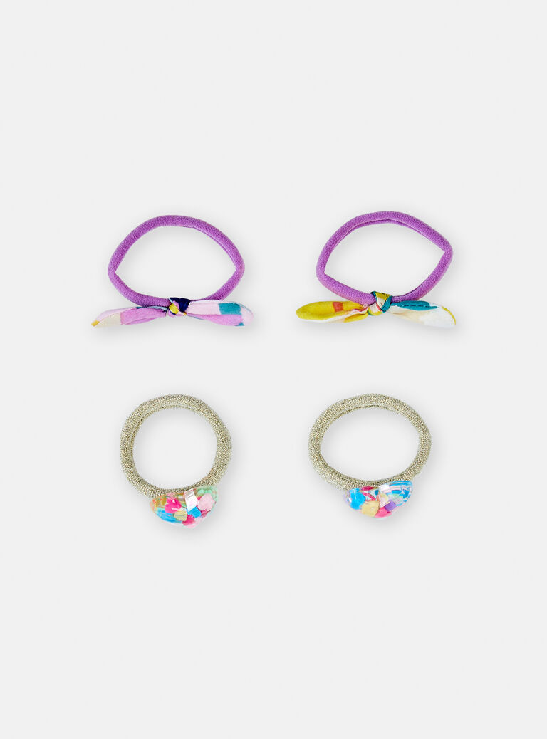 Lot de 4 élastiques pour fille
