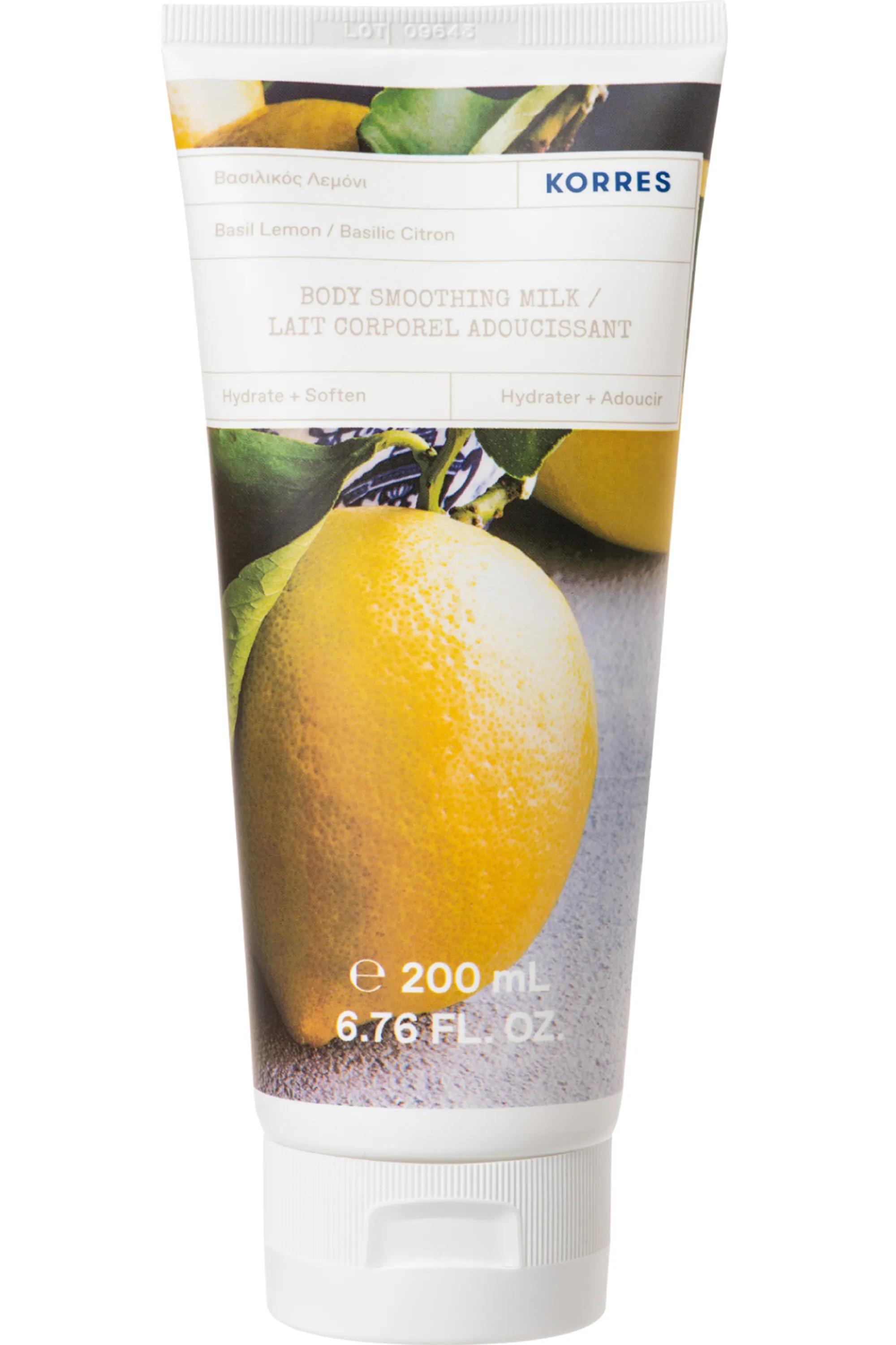 Korres Lait corporel basilic citron-200 ml