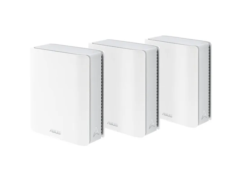 ASUS ZenWiFi BT10 - Wi-Fi-system - (3 routere) - op til 6000 sq.ft - mesh 10GbE, 5GbE, 2.5GbE, Wi-Fi 7 Multi-Band