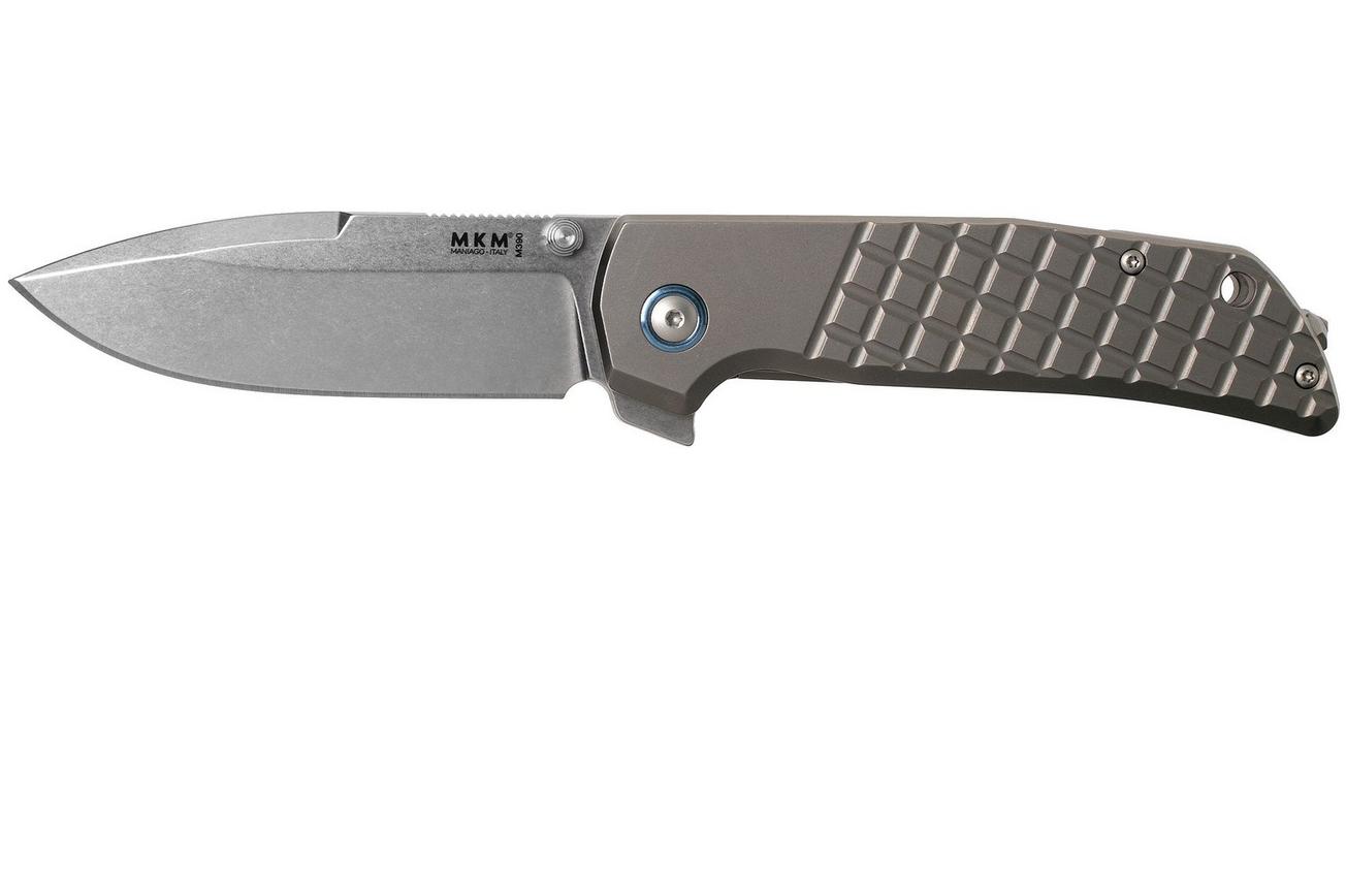 MKM Maximo MM-T Sandblasted Titanium zakmes, Bob Terzuola design