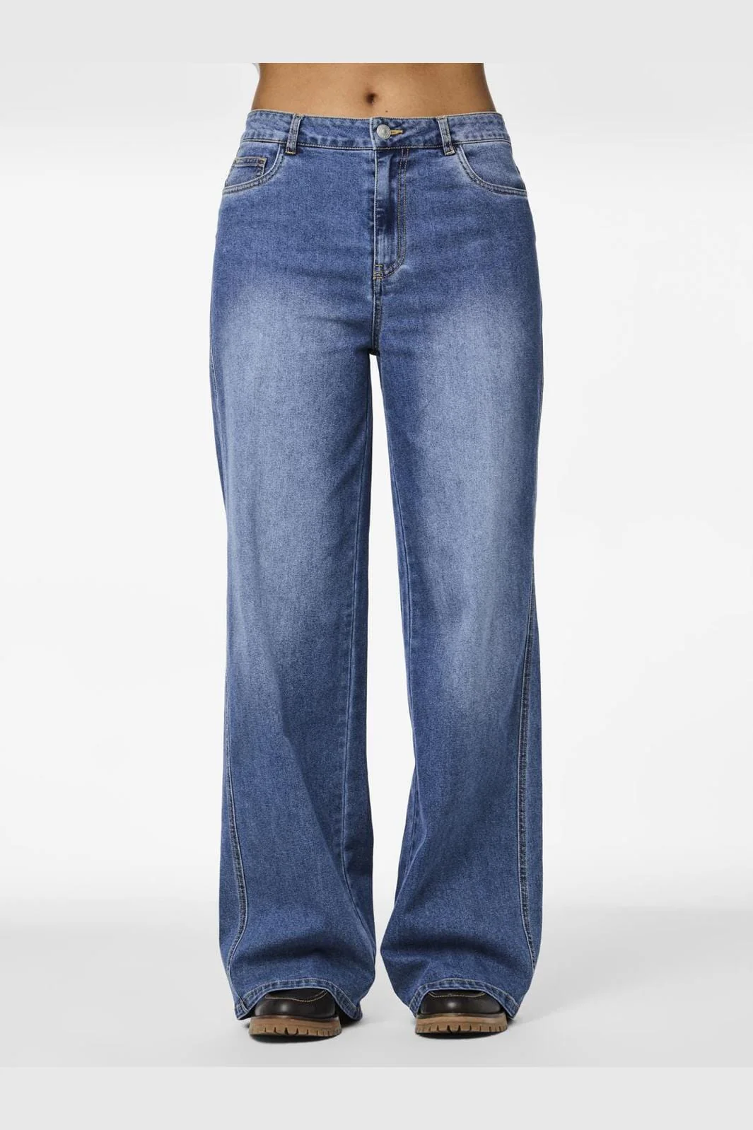 Pieces Pcfemma Wide Denim Jeans Fsy