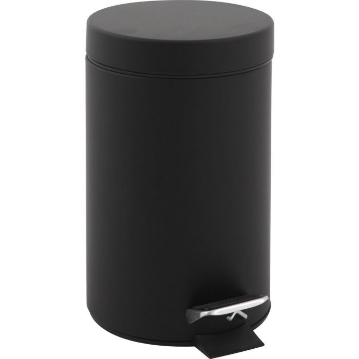 Vepa Bins Afvalbak Pedaalemmer Rond 3 Liter Zwart (VB222203Z)