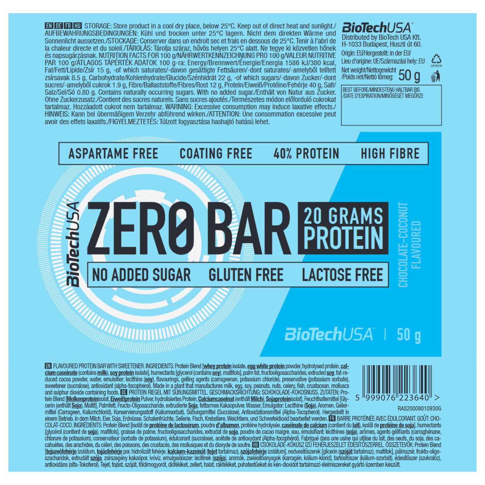 Barra Zero Biotech USA 50 g