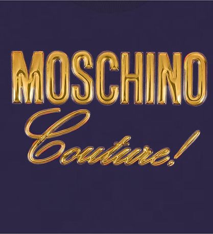 Moschino T-Shirt - Navy m. Gold