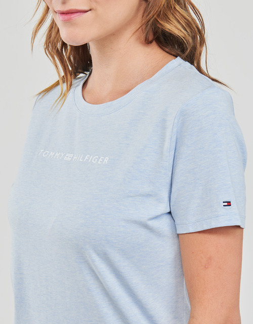 Tommy Hilfiger - REG FROSTED CORP LOGO C-NK SS - Bleu ciel
