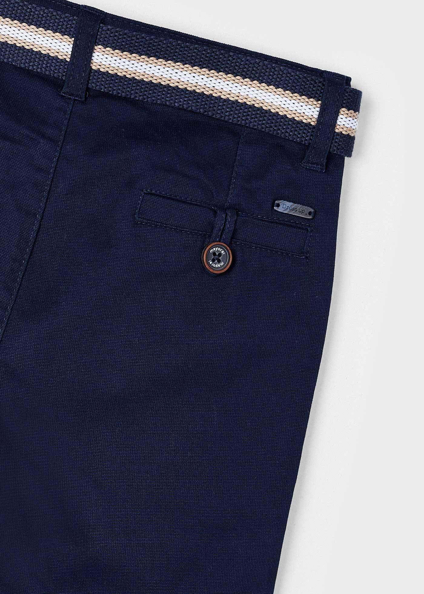 Calça chino piqué azul marinho infantil da Better Cotton