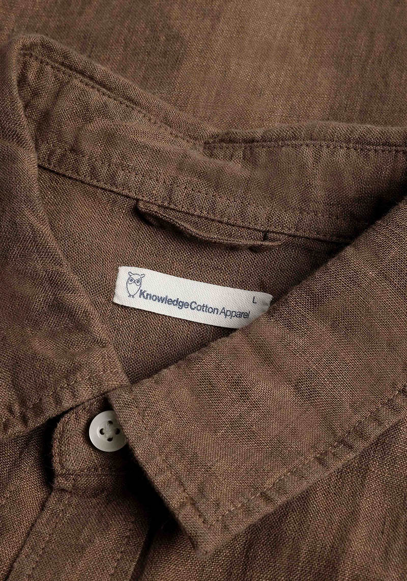 Knowledge Cotton Apparel Leinenhemd Regular Linen Shirt Tuffet