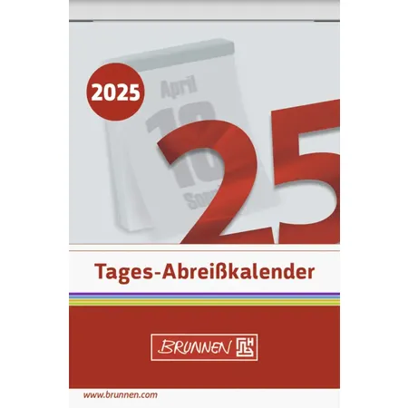 BRUNNEN Tagesabreißkalender 2025 65x98mm Nr.4