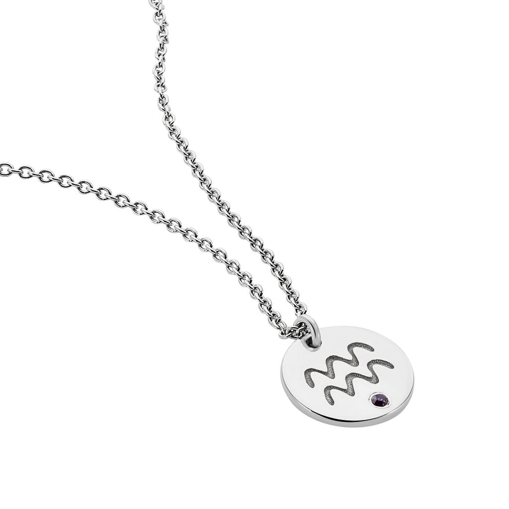 Collier Bangkok Argent Blanc Oxyde De Zirconium