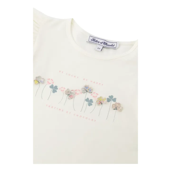 Tartine et Chocolat T-Shirt à Volants | Ecru