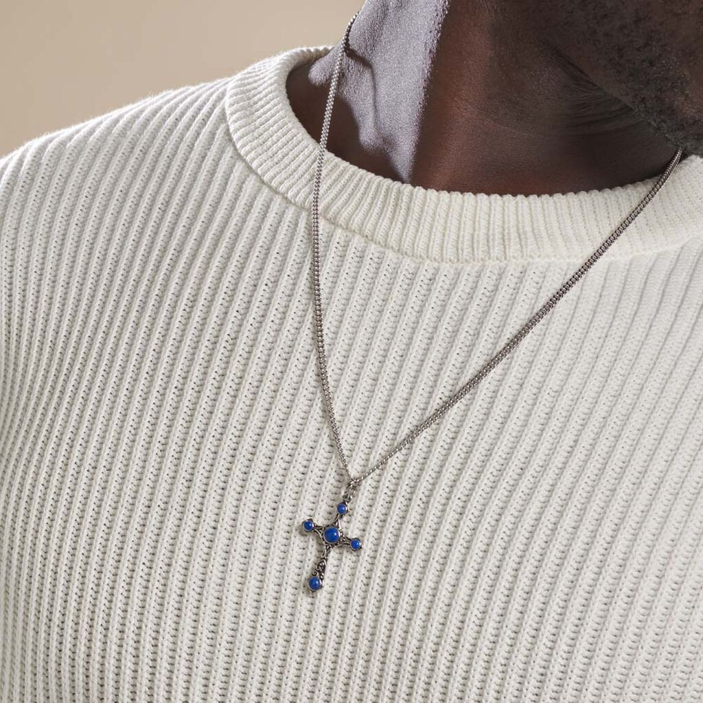 Collier Argent Blanc Aleksei