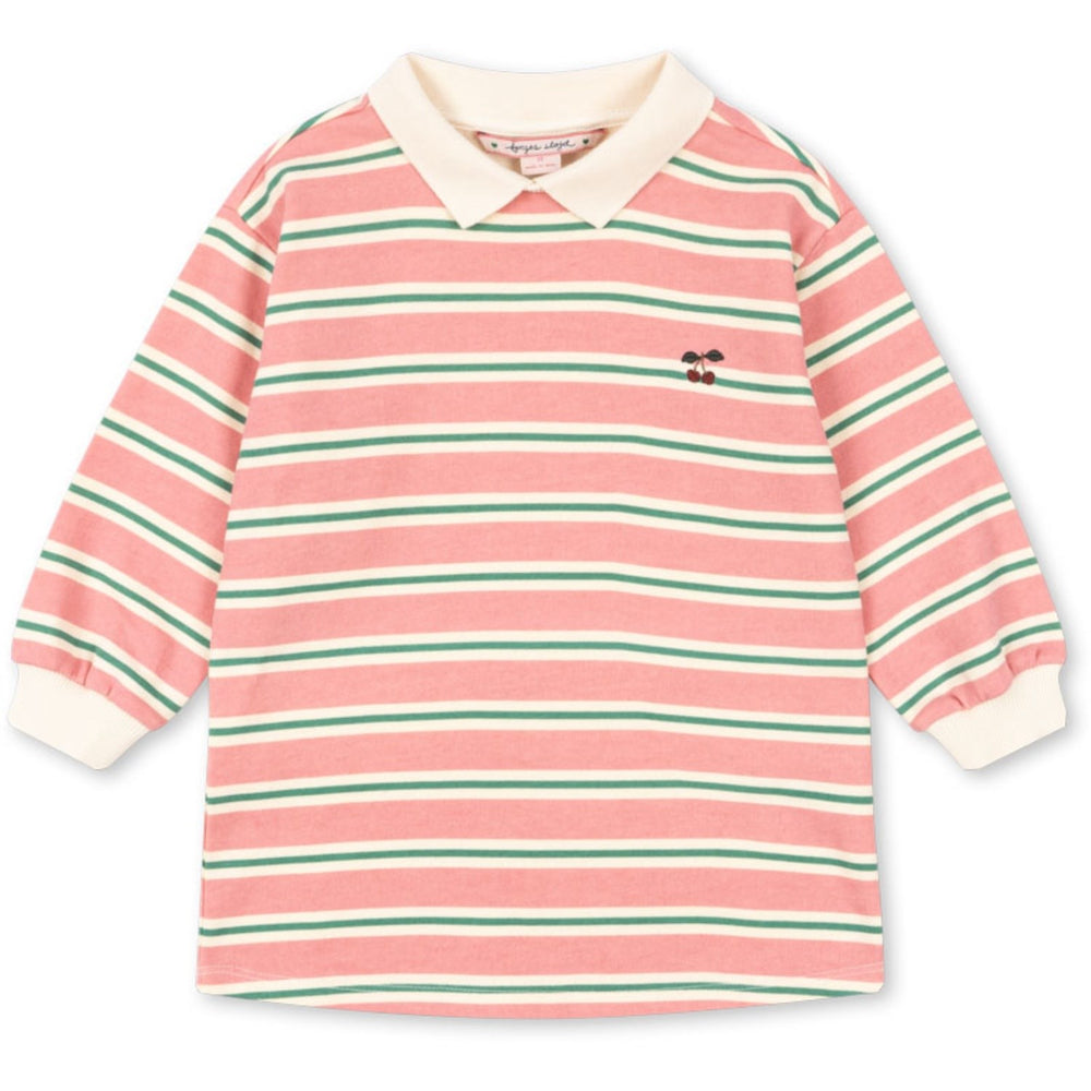 Køb Konges Sløjd Blush Bound Stripe Spotty Ls Kjole Gots