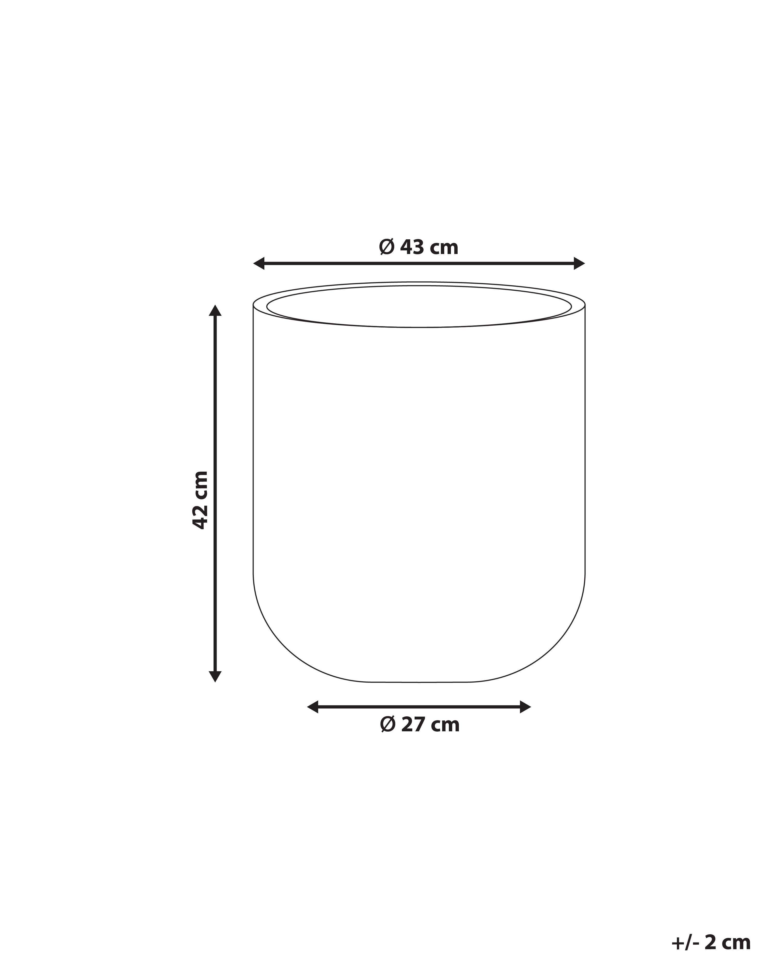 Bloempot YUHUA 43 cm Lichtbeige