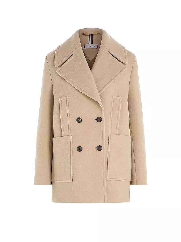 TOMMY HILFIGER Wollmantel beige