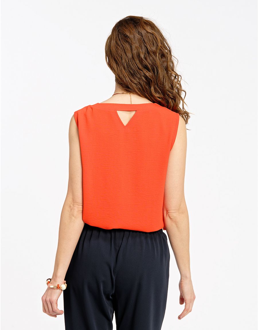 Débardeur chic orange