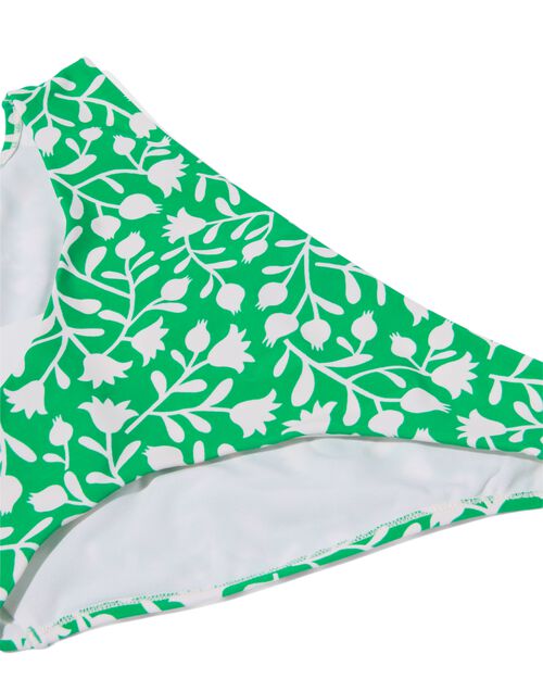 bas de bikini femme taille mi-haute vert