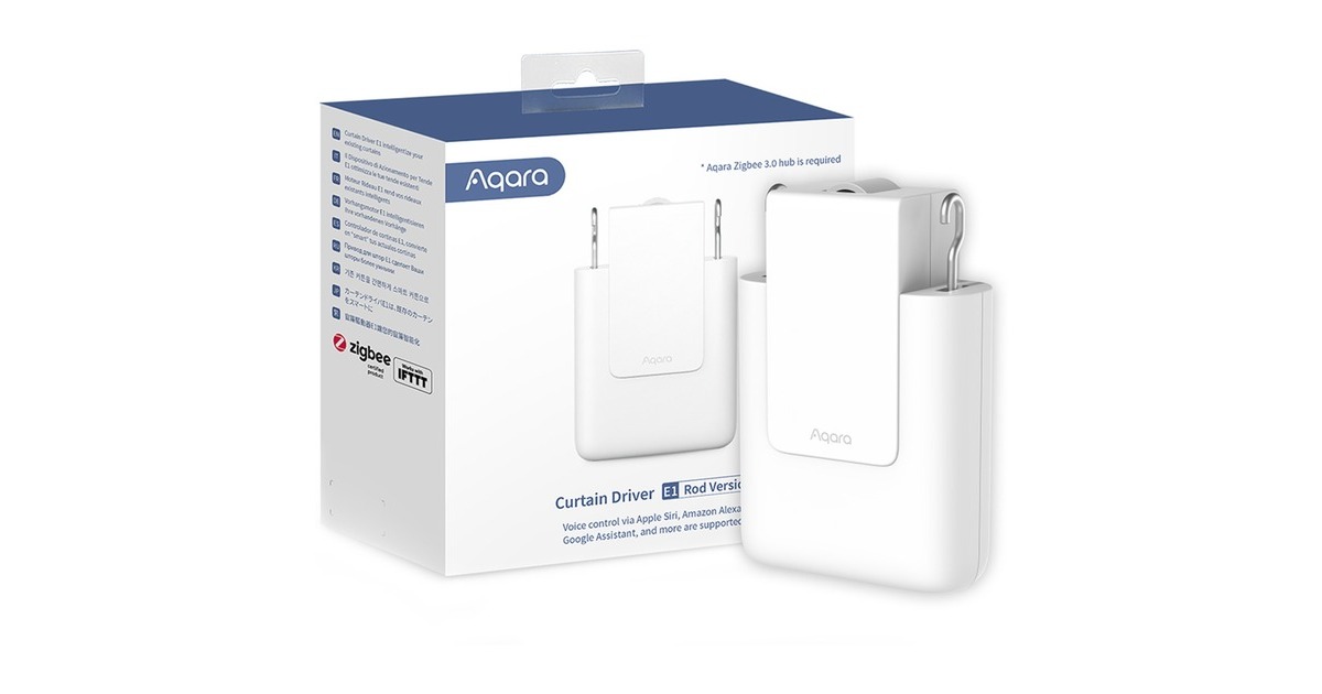 AqaraCurtain Driver E1 Rod version actuator  (Wit, Zigbee)