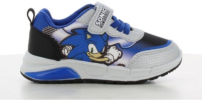 Sonic Blinkende Sneakers, Silver/Blue
