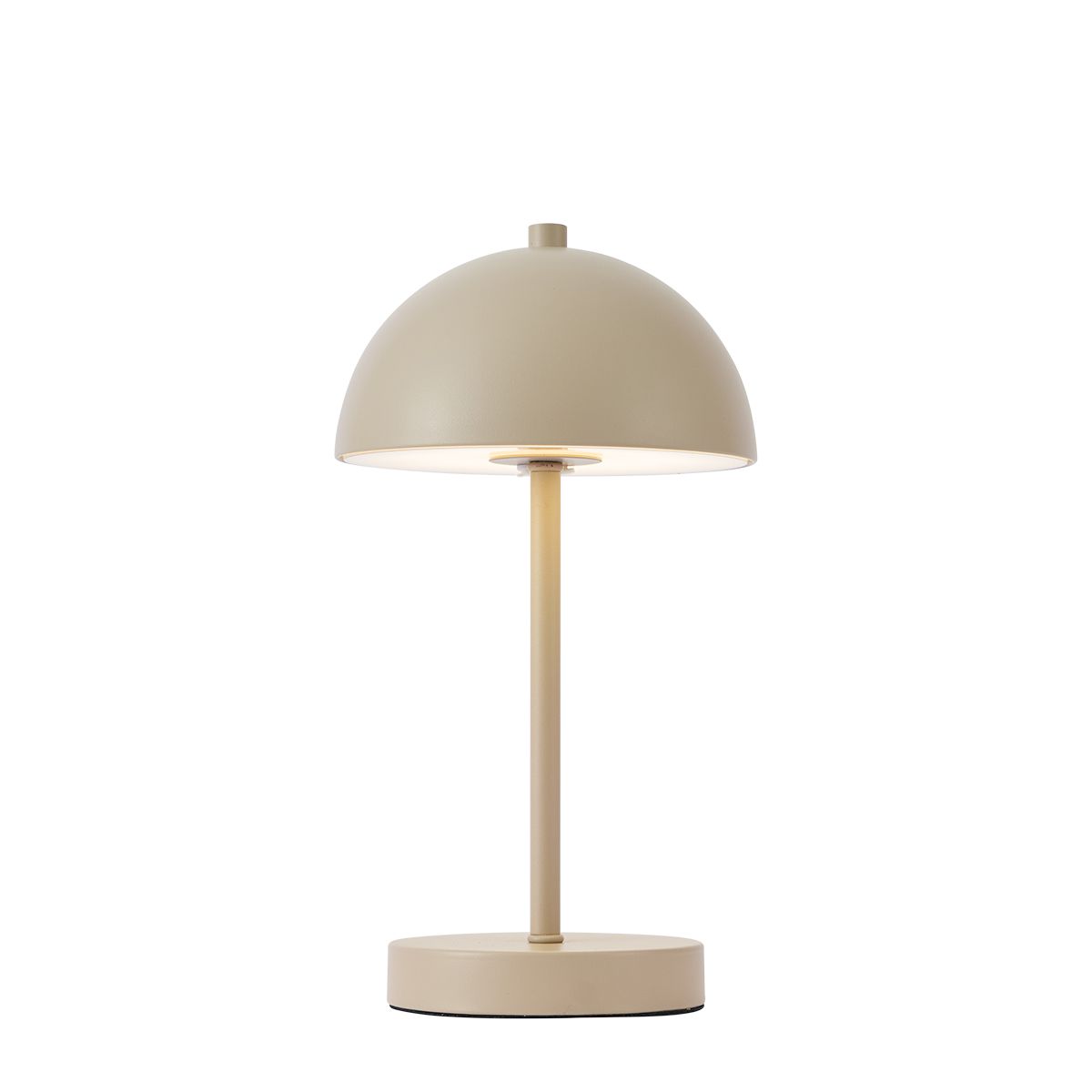 Buiten tafellamp beige incl. LED 3-staps dimbaar IP44 oplaadbaar - Keira
