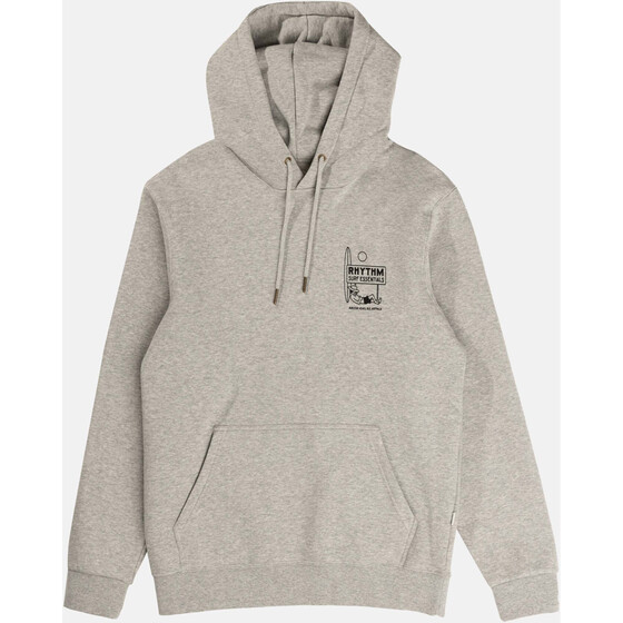 Rhythm Siesta Fleece Hood Grey heather Herren SU25