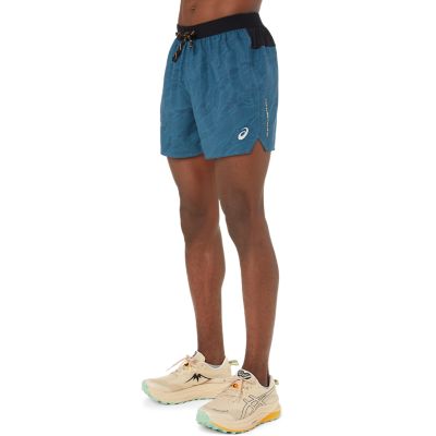ASICSFujitrail All Over Print 5IN Short - blau