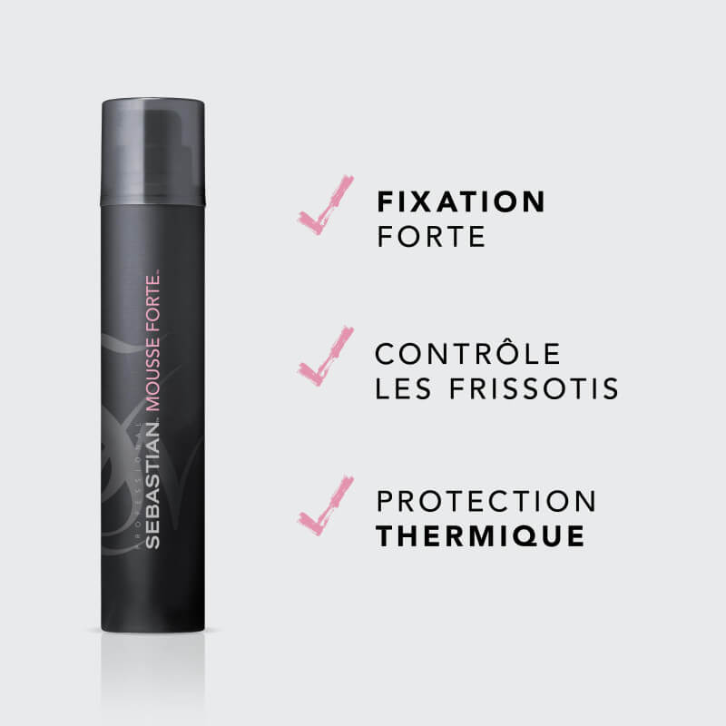 Mousse boucles fixation forte Sebastian 200ML