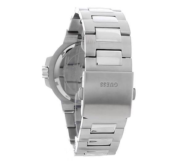 Guess Track Stainless Steel Fashion Analogue Quartz Watch
