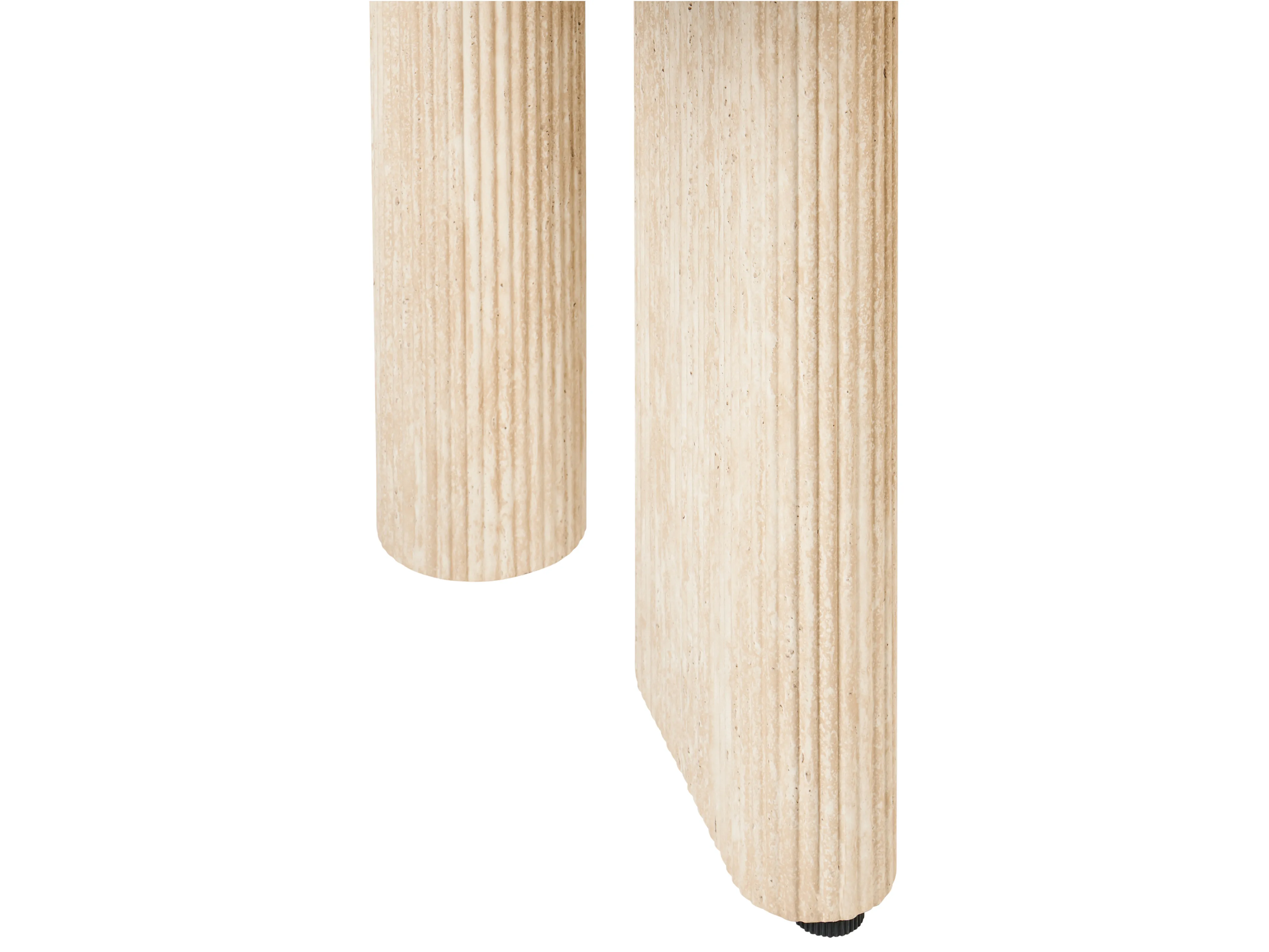 Eettafel BARROY Travertijn-effect 90 cm 180 cm